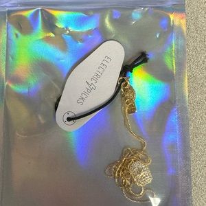 Electric Picks North Star dog tag Gold Necklace